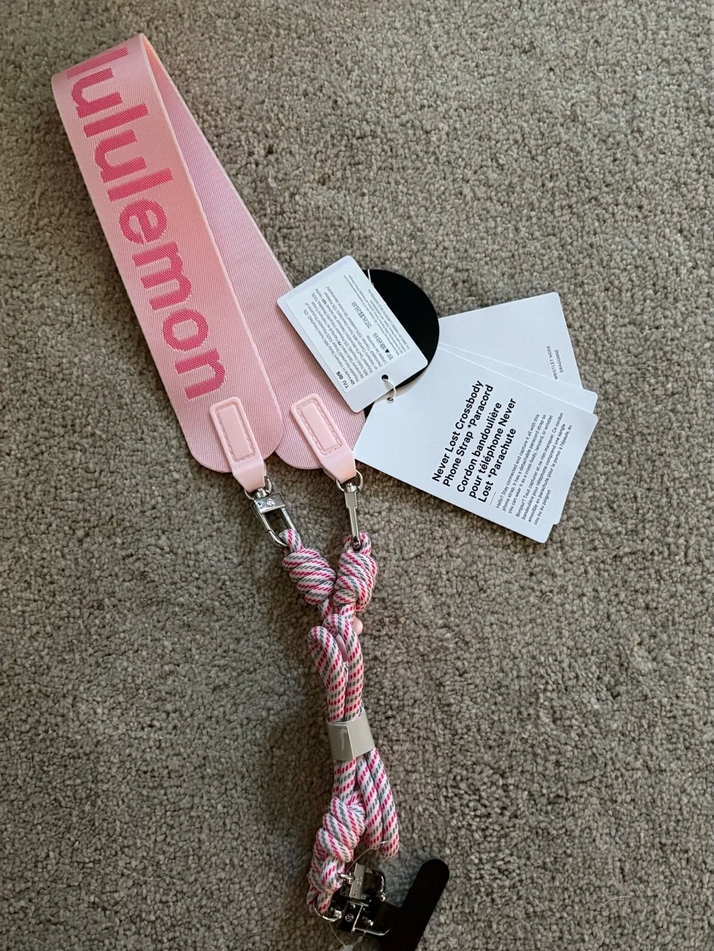 lululemon athletica branded pink